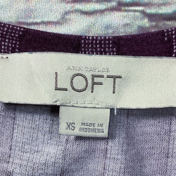 Ann Taylor Loft Womens Dress size XS Purple Pullover Tank Top Soft Comfy Stretch - Picture 4 of 9